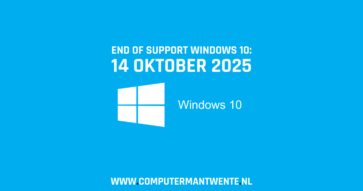 Microsoft heeft aangekondigd dat de ondersteuning voor Windows 10 op 14 oktober 2025 zal eindigen