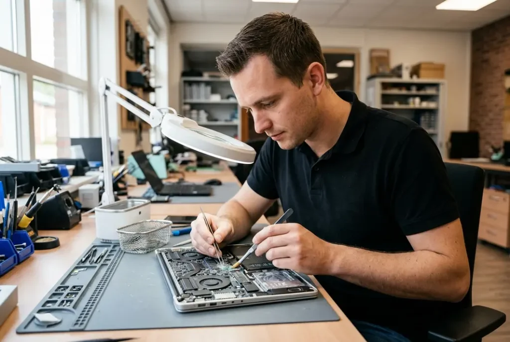 laptop waterschade reparatie