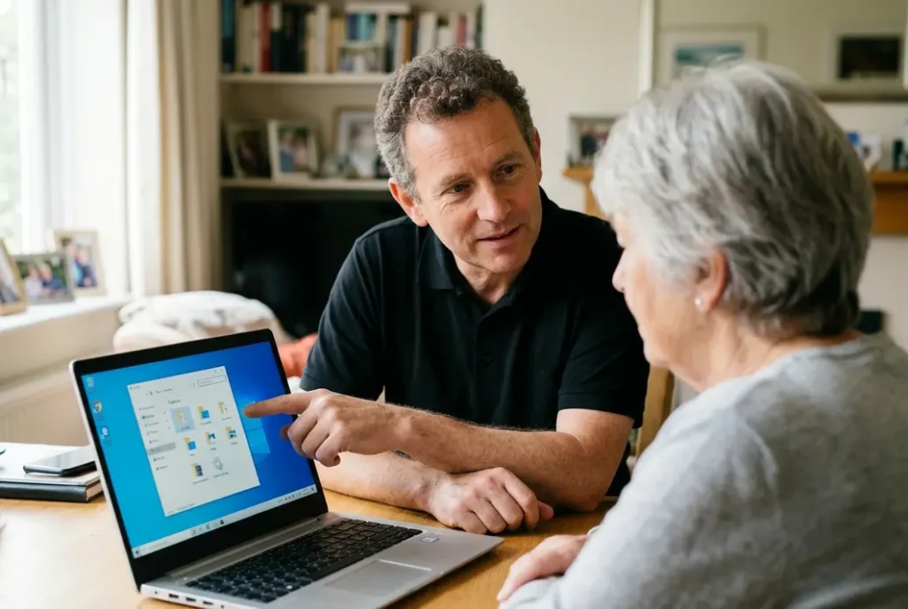 uitleg laptop voor senioren