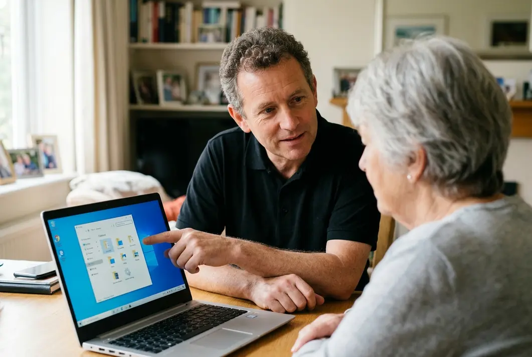 uitleg laptop voor senioren
