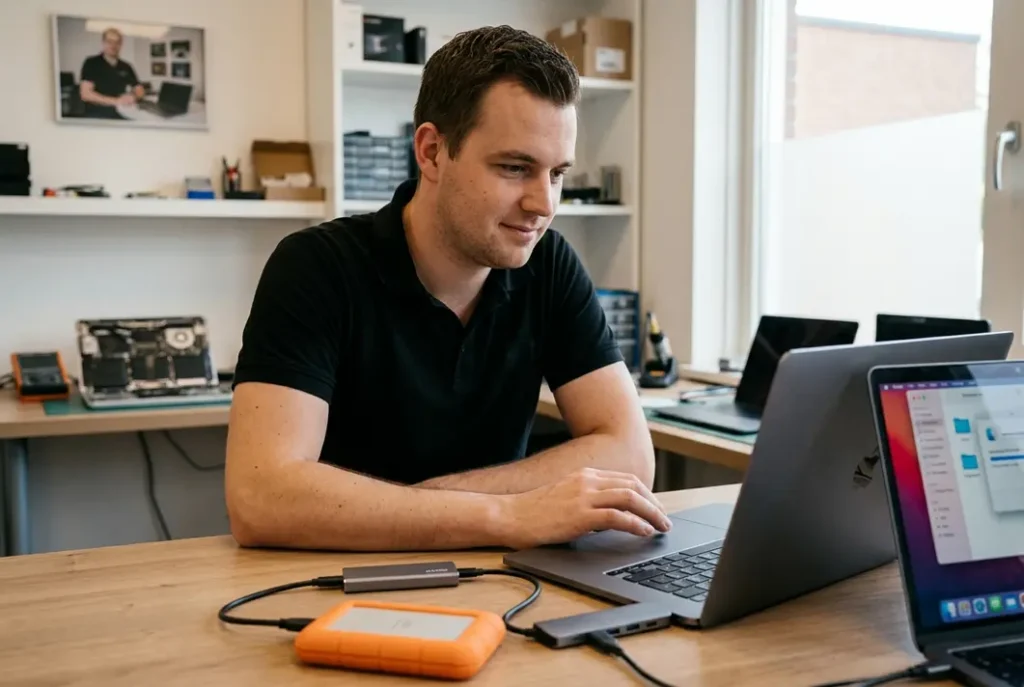 bestanden overzetten Mac