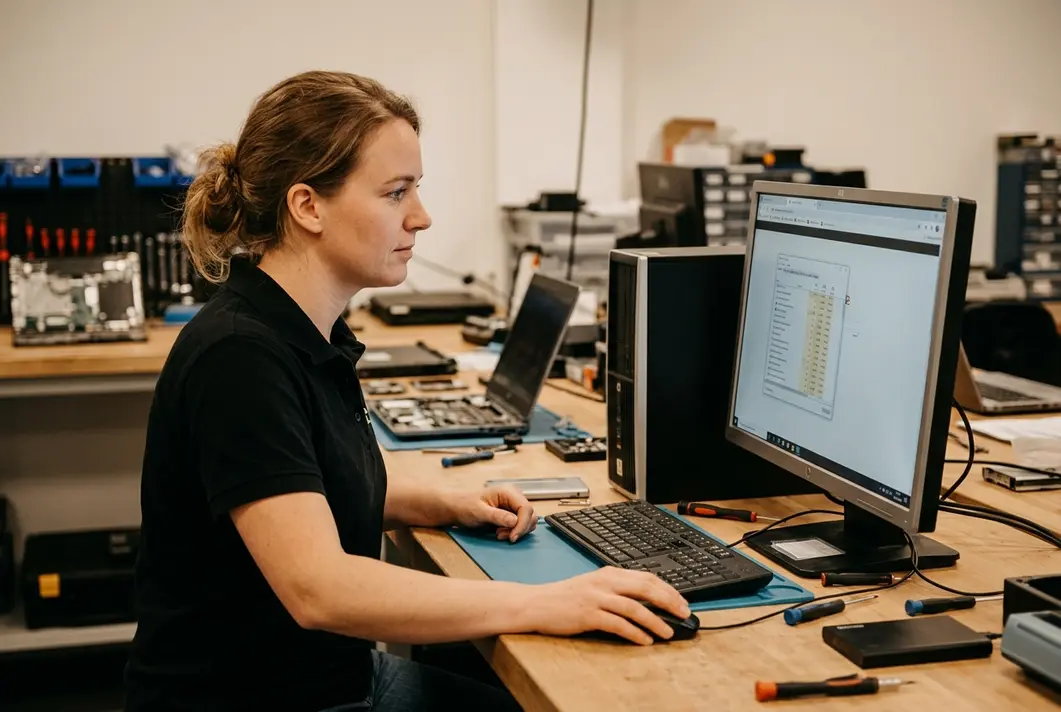 computer blijft laden