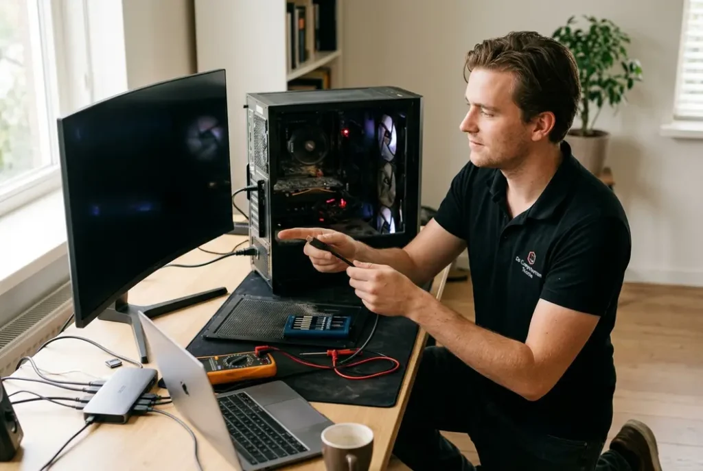 computer geen beeld