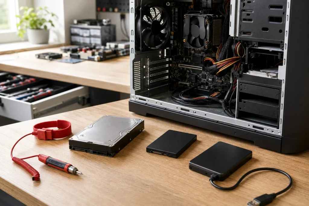 computer traag door volle schijf
