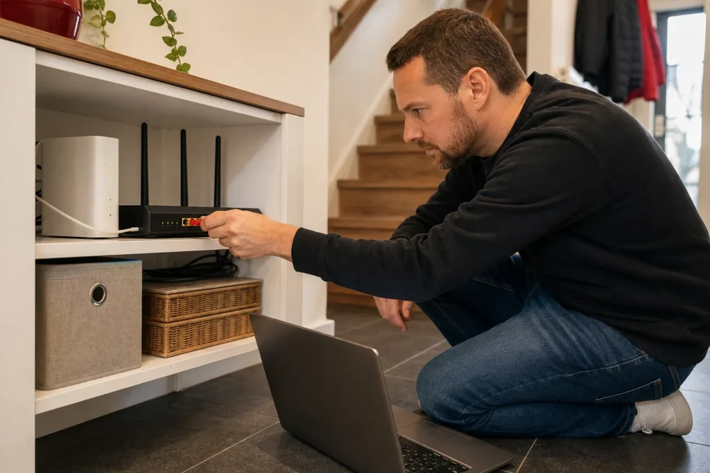 computer heeft geen internet