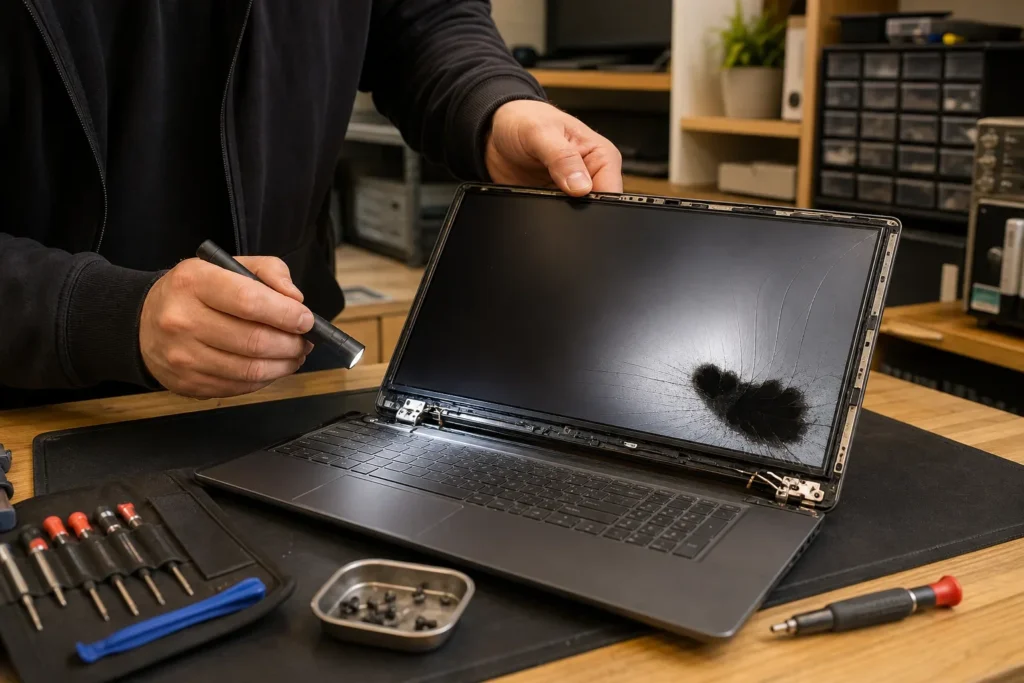 kosten laptop scherm reparatie